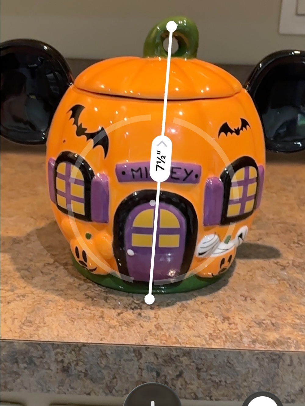 Mickey Pumpkin Halloween Candy cookie Jar canister home decor - Picture 12 of 12